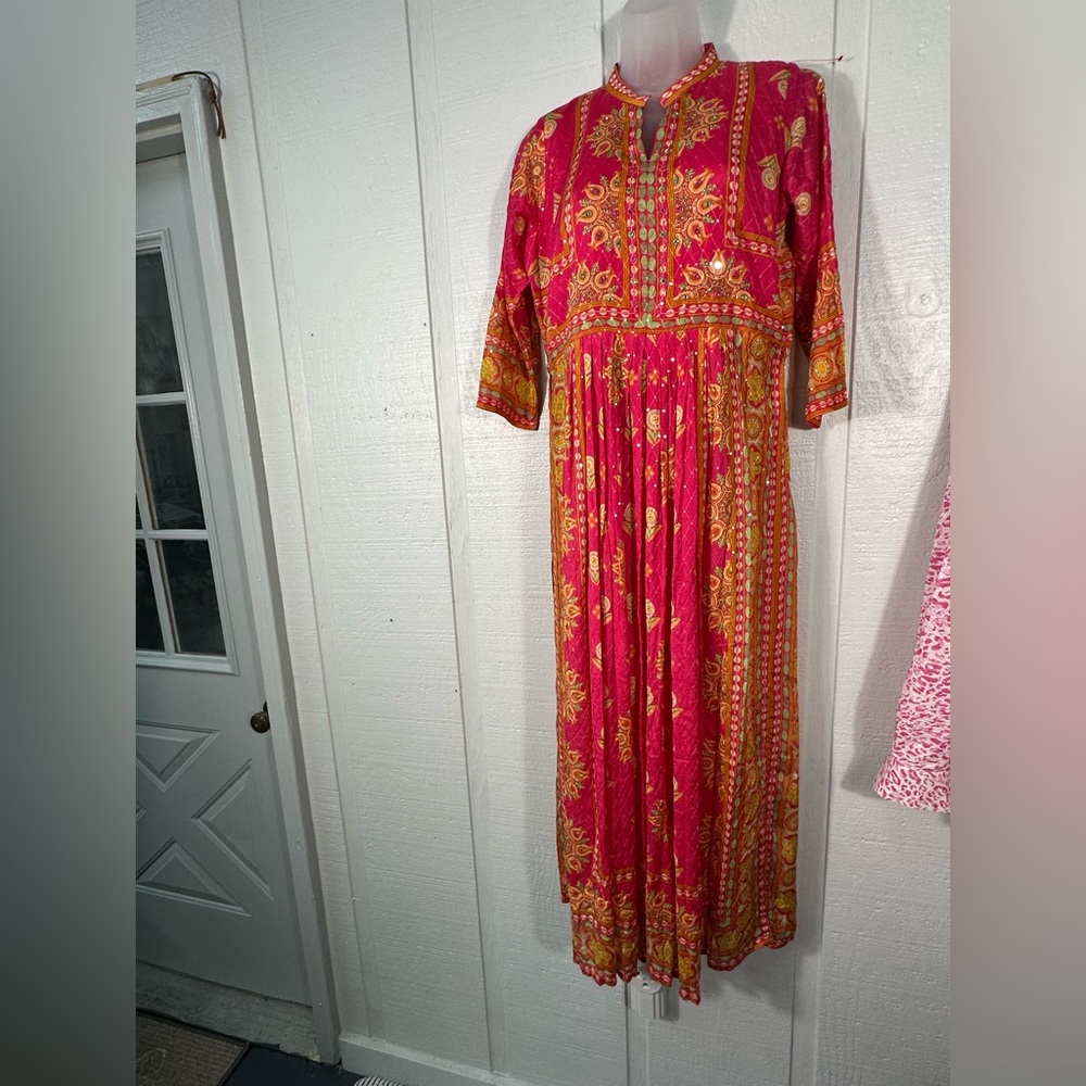 123 Kurtis by Jini Nimi Multicolored  Dress Size Large EUC
